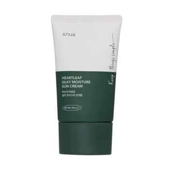 Anua HEARTLEAF+ PANTHENOL SILKY MOISTURE SUN CREAM SPF 50+ 50ML