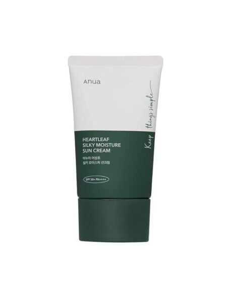 Anua HEARTLEAF+ PANTHENOL SILKY MOISTURE SUN CREAM SPF 50+ 50ML