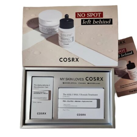 COSRX NO SPOT LEFT BEHIND SET (ALPHA ARBUTIN 2 DISCOLORATION CARE & AHA 2 BHA 2 BLEMISH TREATMENT)