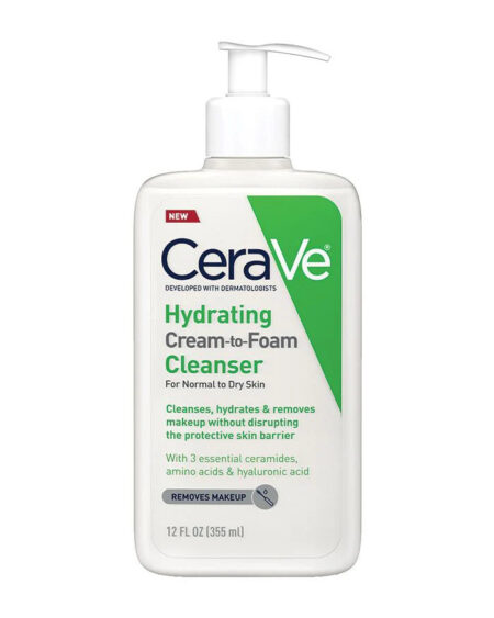CeraVe HYDRATING CREAM TO FOAM CLEANSER 236ML, 355ML, 473ML