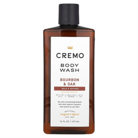 Cremo ALL SEASON BODY WASH bourbon & oak 475ml
