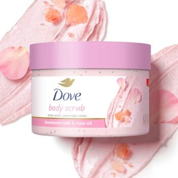 Dove BODY SCRUB HIMALAYAN SALT & ROSE OIL 296g