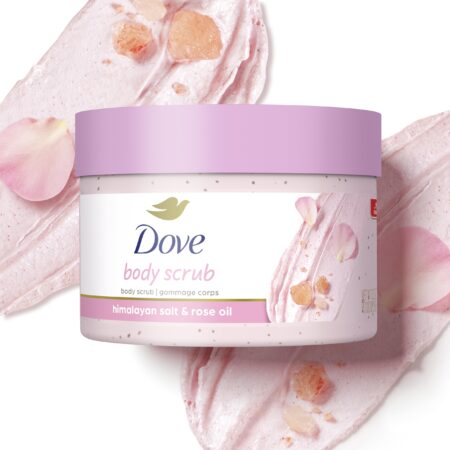 Dove BODY SCRUB HIMALAYAN SALT & ROSE OIL 296g