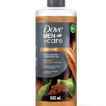 Dove MEN CARE SANDALWOOD + CARDAMOM OIL BODY WASH 532ML
