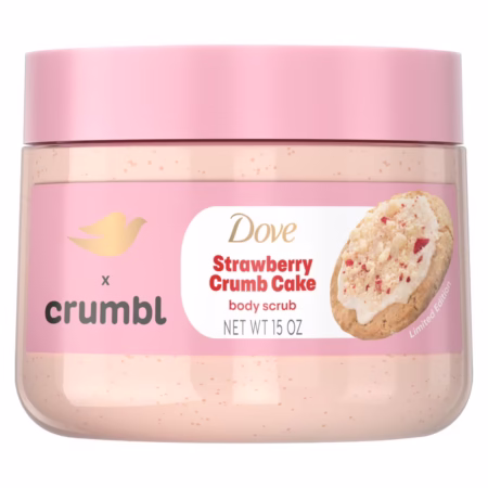 Dove STRAWBERRY CRUMB CAKE BODY WASH SCRUB 15 OZ