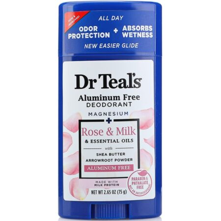Dr Teal’s ALUMINIUM FREE DEODORANT MAGNESIUM ROSE+MILK