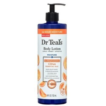 Dr Teal’s BODY LOTION GLOW & RADIANCE CITRUS ESSENTIAL OILS 532ML