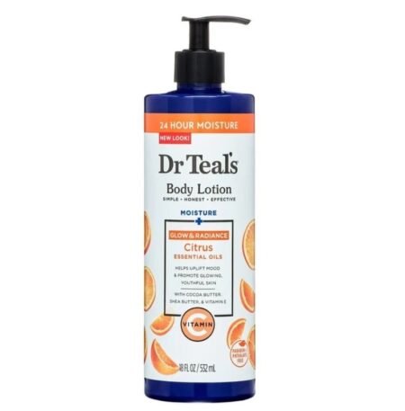 Dr Teal’s BODY LOTION GLOW & RADIANCE CITRUS ESSENTIAL OILS 532ML