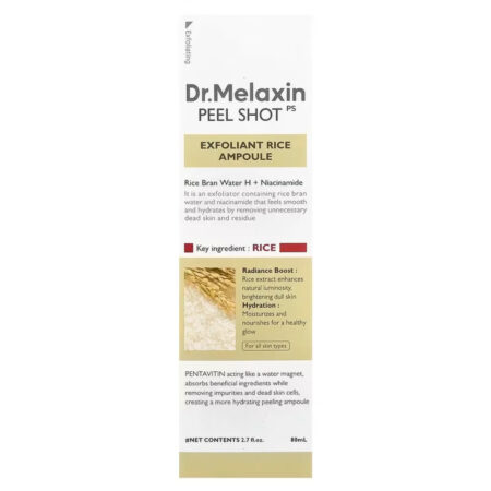 Dr. Melaxin PEEL SHOT EXFOLIANT RICE AMPOULE 80ML