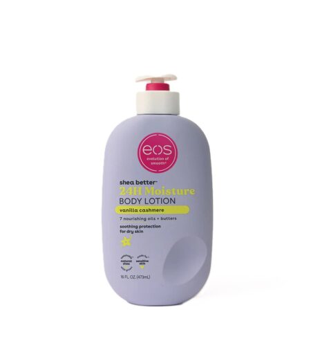 Eos SHEA BUTTER 24H MOISTURE BODY LOTION VANILLA CASHMERE 473ML