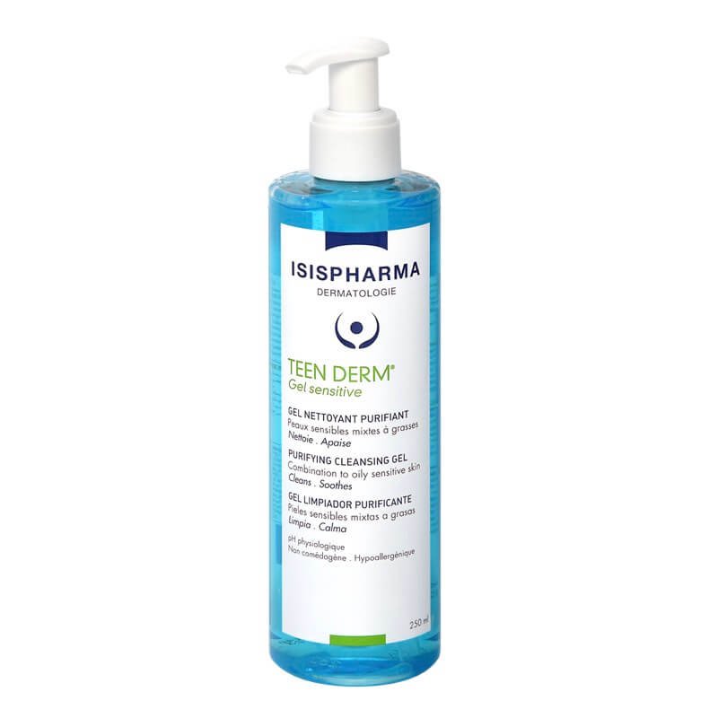 Isispharma TEEN DERM GEL SENSITIVE PURIFYING CLEANSING GEL 100ML