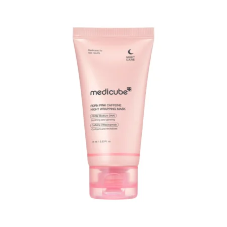 Medicube PDRN PINK CAFFEINE NIGHT WRAPPING MASK 75ML