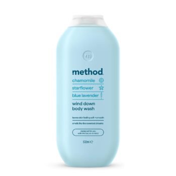 Method BODY CHAMOMILE STARFLOWER BLUE LAVENDER WIND DOWN BODY WASH 532ML