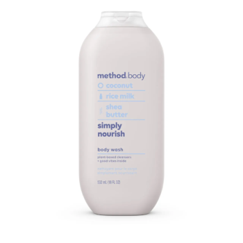 Method BODY COCONUT RICE MILK SHEA BUTTER SIMPLY NOURISH BODY WASH 532ml