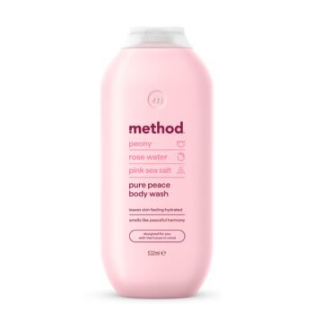 Method BODY PEONY ROSE WATER PINK SEA SALT PURE PEACE BODY WASH 532ml