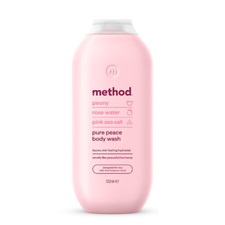 Method BODY PEONY ROSE WATER PINK SEA SALT PURE PEACE BODY WASH 532ml