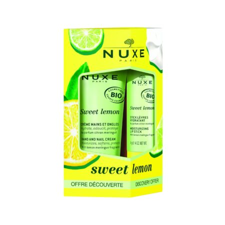 Nuxe SWEET LEMON (HAND CREAM & LIP MOISTURIZER) SET