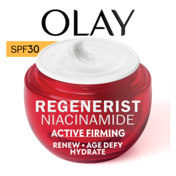 Olay REGENERIST NIACINAMIDE ACTIVE FIRMING RENEW AGE DEFY HYDRATE CREAM WITH SPF3O 50G