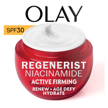 Olay REGENERIST NIACINAMIDE ACTIVE FIRMING RENEW AGE DEFY HYDRATE CREAM WITH SPF3O 50G