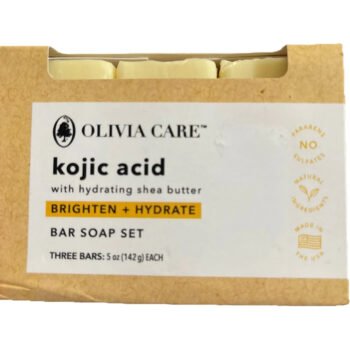 Olivia Care KOJIC ACID BRIGHTEN + HYDRATE BAR SOAP SET X3