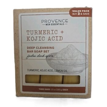 Provence Men Essentials TURMERIC + KOJIC ACID BAR SOAP SET X3