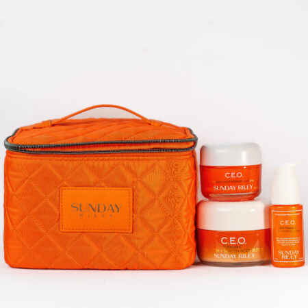 Sunday Riley C.E.O. VITAMIN C BRIGHTENING SERUM + VITAMIN C BRIGHTENING + TIGHTENING BODY BUTTER + C.E.O. VITAMIN C RICH HYDRATION CREAM SET