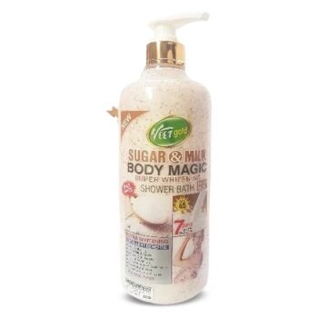 Veet Gold SUGAR & MILK BODY MAGIC SUPER WHITENING SHOWER BATH 1000ML
