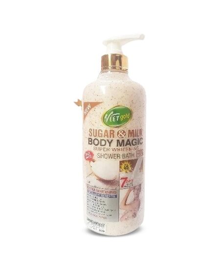 Veet Gold SUGAR & MILK BODY MAGIC SUPER WHITENING SHOWER BATH 1000ML