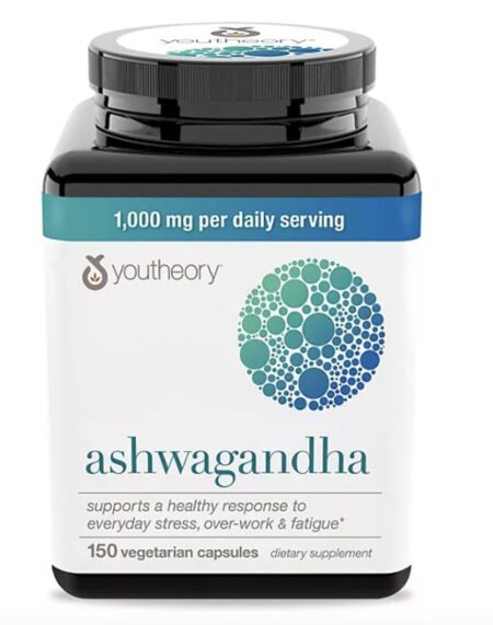 Youtheory ASHWAGANDHA 1000mg x 180 capsules