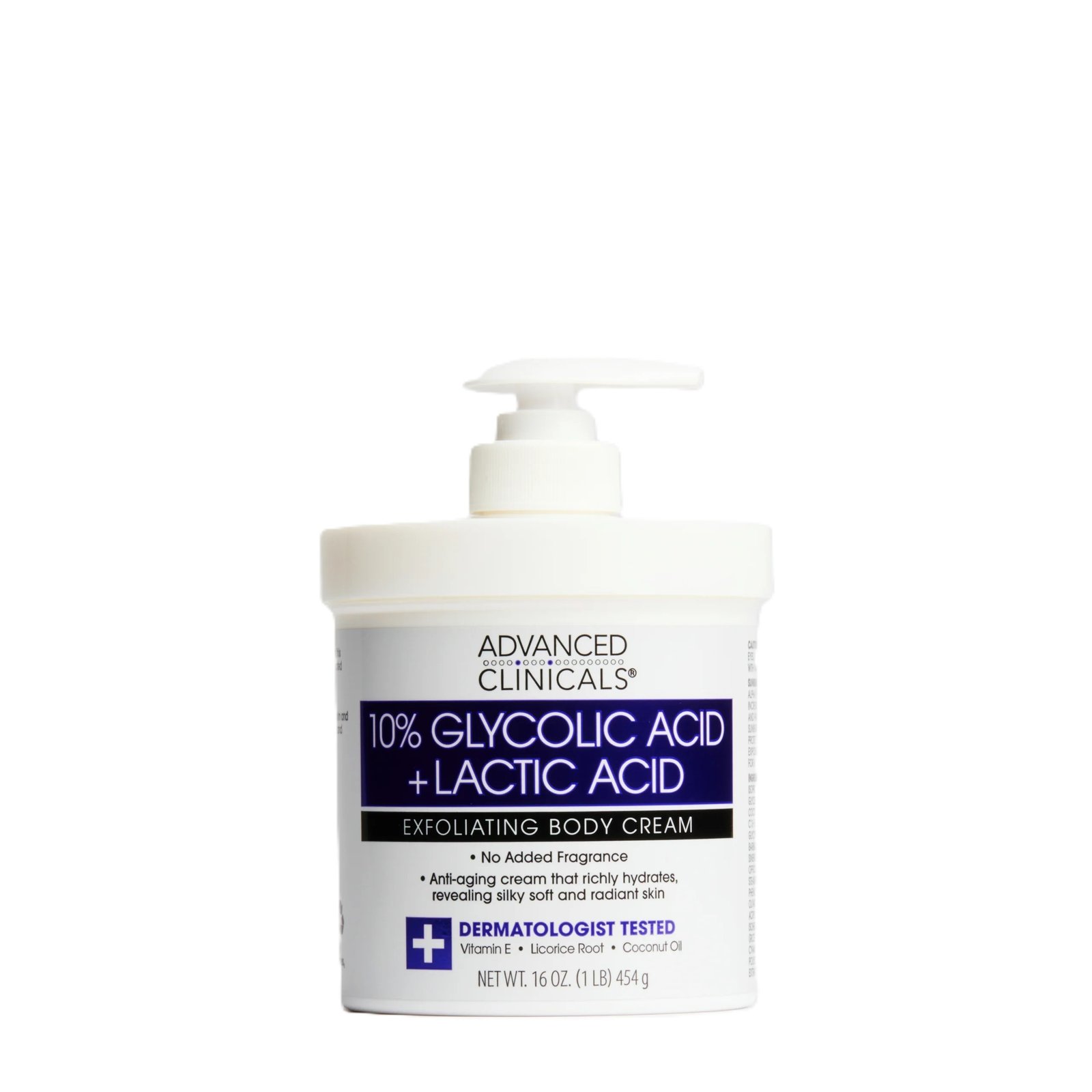 Advanced Clinicals 10% GLYCOLIC ACID + LACTIC ACID 454G