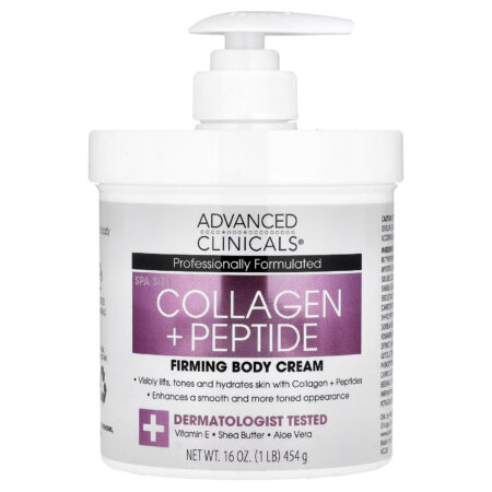 Advanced Clinicals COLLAGEN + PEPTIDE BODY CREAM 454G