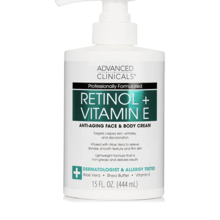 Advanced Clinicals RETINOL + VITAMIN E 444ML