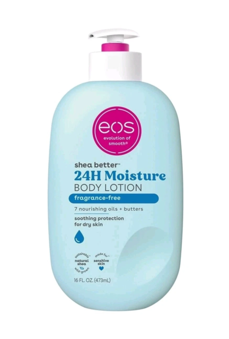 Eos SHEA BUTTER 24H MOISTURE BODY LOTION FRAGRANCE FREE 473ML