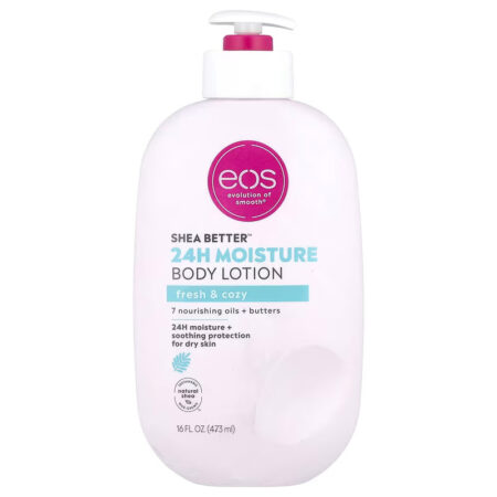 Eos SHEA BUTTER 24H MOISTURE BODY LOTION FRESH + COZY 473ML
