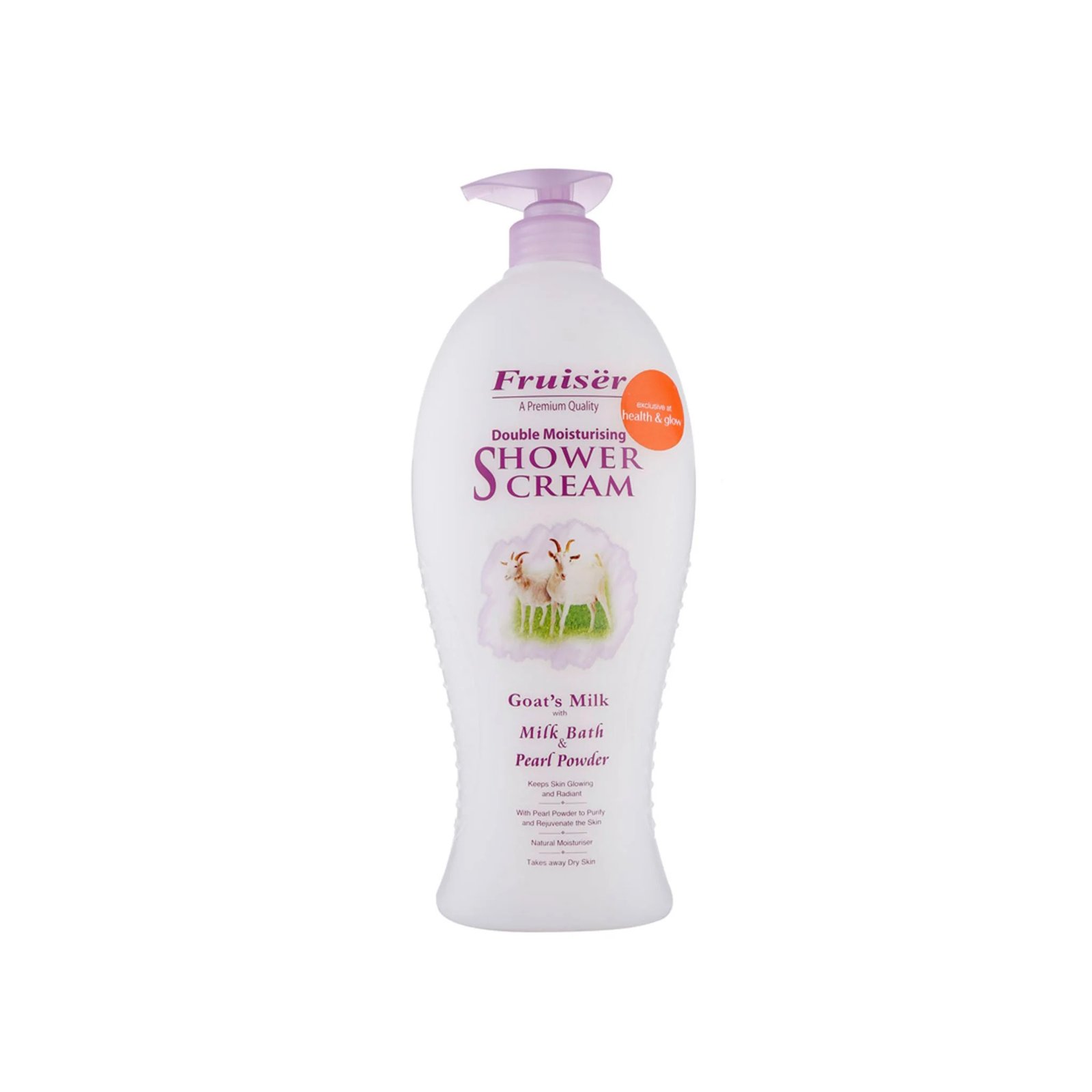 Fruiser SHOWER CREAM GOAT'S MILK UV WHITE WITH MILK BATH AND PEARL POWDER 1000ML