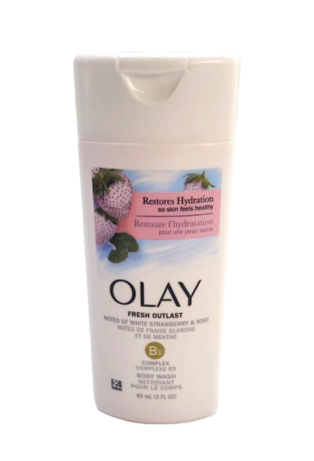 Olay FRESH OUTLAST NOTES OF WHITE STRAWBERRY AND MINT BODY WASH 89ML