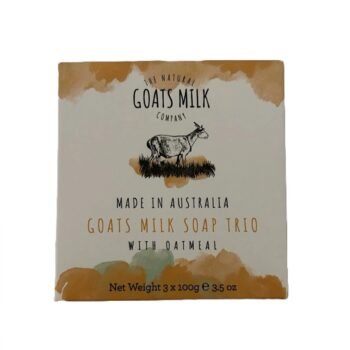 The Natural Goats Milk Company GOATS MILK SOAP TRIO WITH OATMEAL 3 x 100G