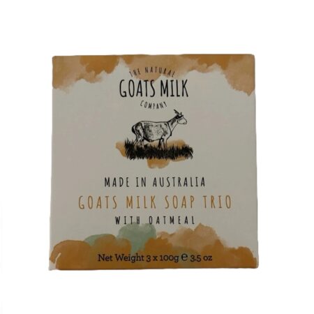 The Natural Goats Milk Company GOATS MILK SOAP TRIO WITH OATMEAL 3 x 100G