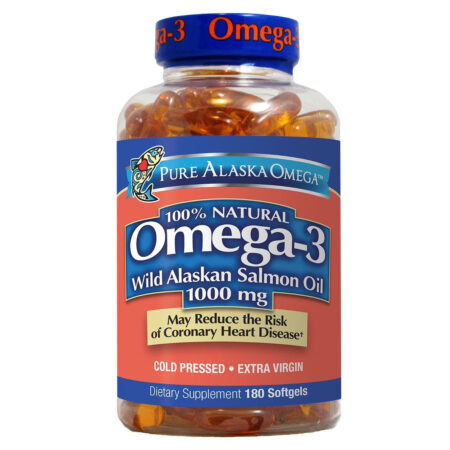 Pure Alaska Omega 100% WILD ALASKAN SALMON OIL OMEGA 3 1000MG x 200